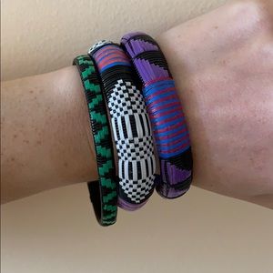 3️⃣Straw handmade bracelets